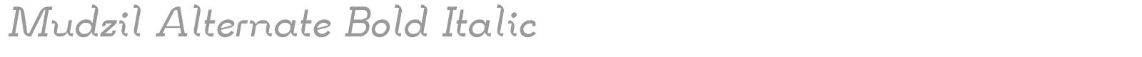 Mudzil font preview